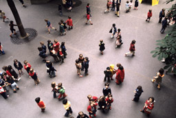 Foule école - années 80 - Photo Jean-Pierre Ducatez