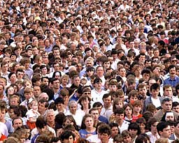 Foule européenne - années 80