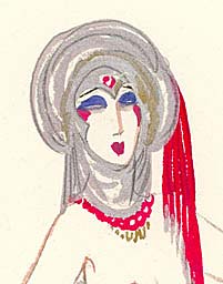 Turban - Détail de costume de scène de Music-Hall par José de Zamora