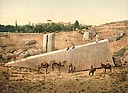 Baalbek - Liban - L'Obélisque de la Pierre du midi au XIXe par Félix Bonfils